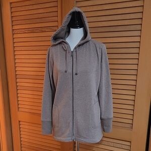 Isaac Mizrahi Tan Zip Up Hoodie Medium